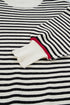 Striped Ribbed Trim Drop Shoulder Oversized Sweater