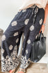Bohemian Paisley Print Elastic Waist Wide Leg Pants