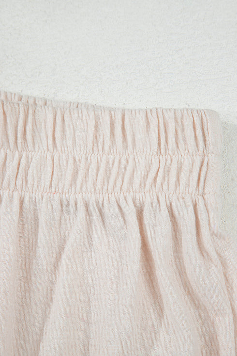 Buttoned V Neck Tank Top Wide Leg Pant Set