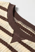 Striped Pattern Patchwork Ribbed Cuff Pullover Sweatshirt