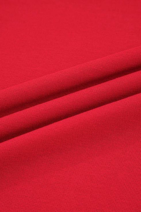 Varsity Stripe Contrast Trim Pullover Skort Two Piece Dress