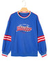Abstract Racing Graphic Embroidered Patchwork Long Sleeve Sweatshirt