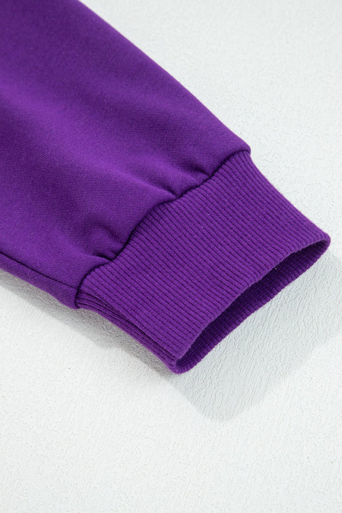 Varsity Stripe Contrast Trim Pullover Skort Two Piece Dress