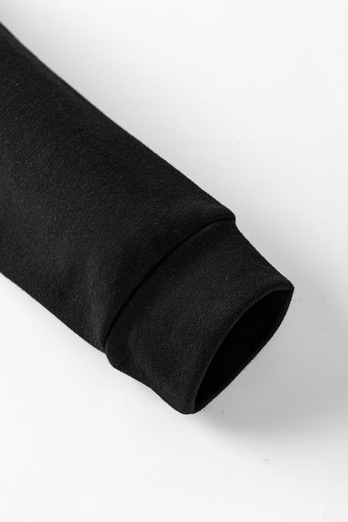 Casual Solid Pullover And Seamed Lounge Pant Set