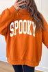 Boo Double Sided Print Reversible Mock Neck Sweatshirt