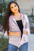 Southern Belle Checkered Plaid Loose Fit Hooded Shacket