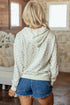 Floral Print Ribbed Trim Drawstring Hem Long Sleeve Hoodie