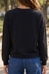 Ghost Print Round Neck Regular Fit Long Sleeve Tee