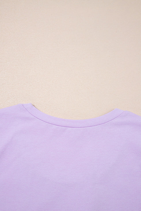 Casual Mineral Wash Drawstring Wide Leg Pant Set