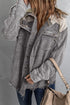 Casual Button Down Hooded Corduroy Shirt Jacket