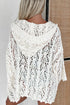 Open Knit Texture Long Sleeve Resort Cover Up Cardigan