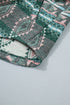 Geometric Print Button Front Long Sleeve Jacket
