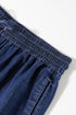 High Waist Wide Leg Drawstring Denim Bottoms