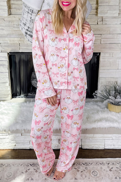 Abstract Print Full Length Long Sleeve Lounge Set