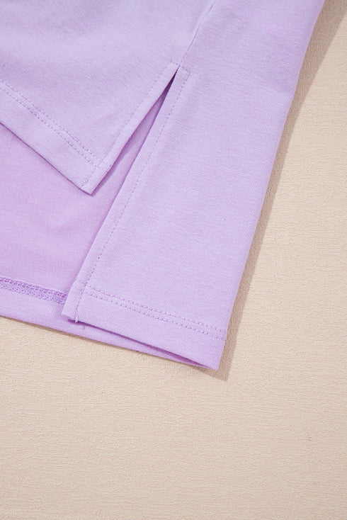 Casual Mineral Wash Drawstring Wide Leg Pant Set