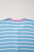 Striped Long Sleeve Round Neck Open Front Cardigan