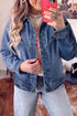 Vintage Wash Finish Western Shift Denim Jacket