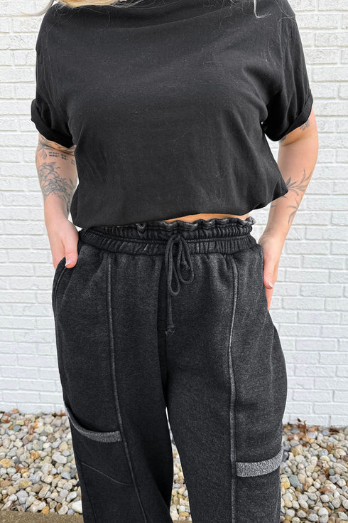 Polyester Cotton Seamed Coordinated Jogger Pant Set