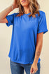 Soft Stretch Blend Crew Neck Short Sleeve Tee