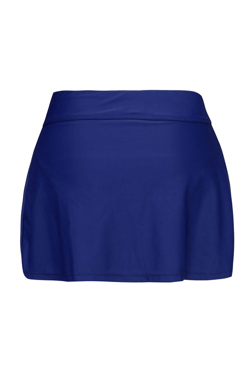 Wide Waistband Smooth Stretch Mini Swim Skirt