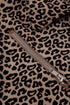 All Over Leopard Print Zipped Notch Collar Short Jacket