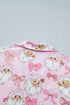 Abstract Print Full Length Long Sleeve Lounge Set
