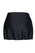 Wide Waistband Smooth Stretch Mini Swim Skirt