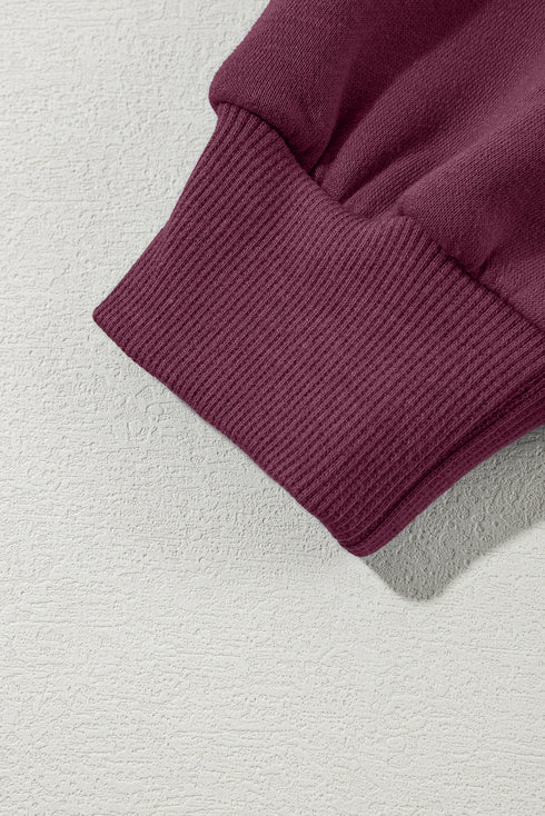 Zip Front High Neck Wide Leg Matching Set