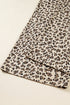 Exclusive Ribbed Leopard Print Wide Leg Bib Jumpsuit