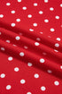 Polka Dot Drawstring Wide Leg Long Sleeve Pant Set