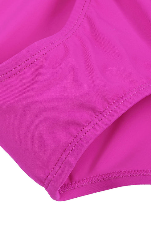 Wide Waistband Smooth Stretch Mini Swim Skirt