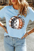 Illustrated Pumpkin Gratitude Symbol Printed Graphic Tee