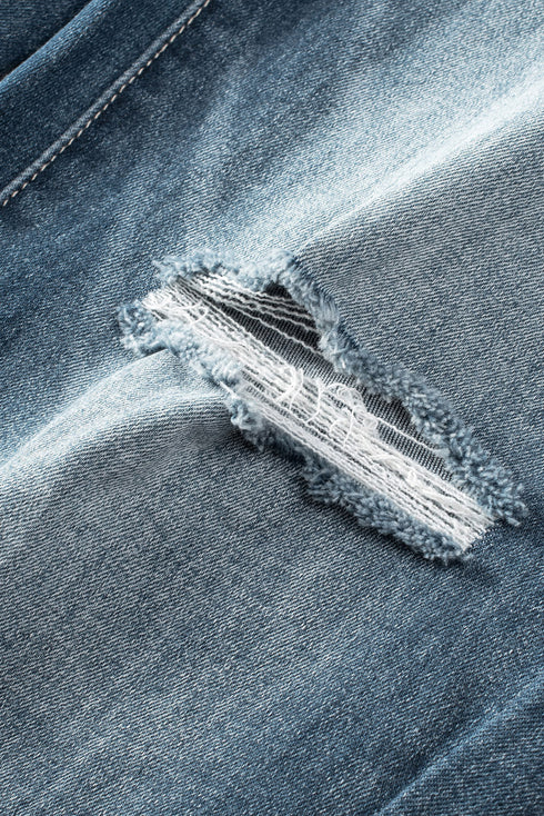 Distressed Denim Ripped Southern Belle Skinny Jeans