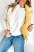 Reversible Stand Neck Zip Pocket Quilted Vest