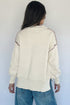 Embroidery Drop Shoulder Letter Print Pullover Sweater