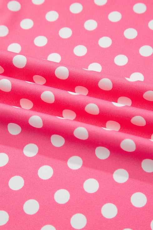 Polka Dot Print Slim Tank And Loose Pant Set