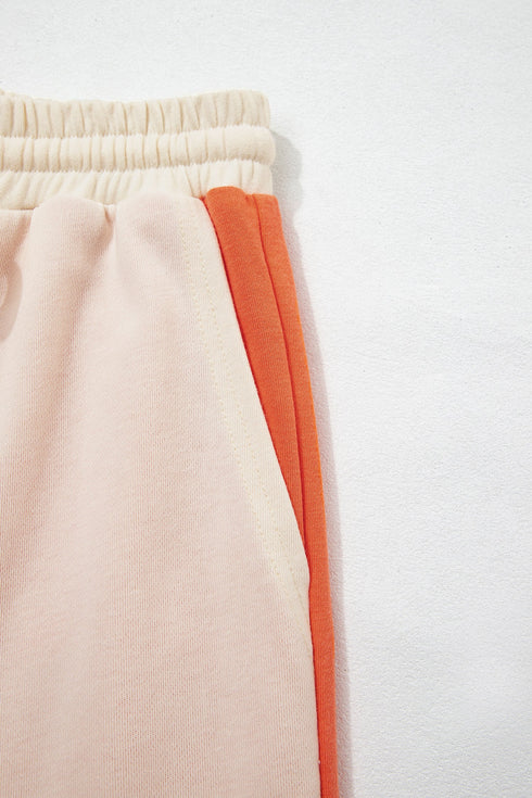 Raw Seam Wide Leg Ankle Length Pants