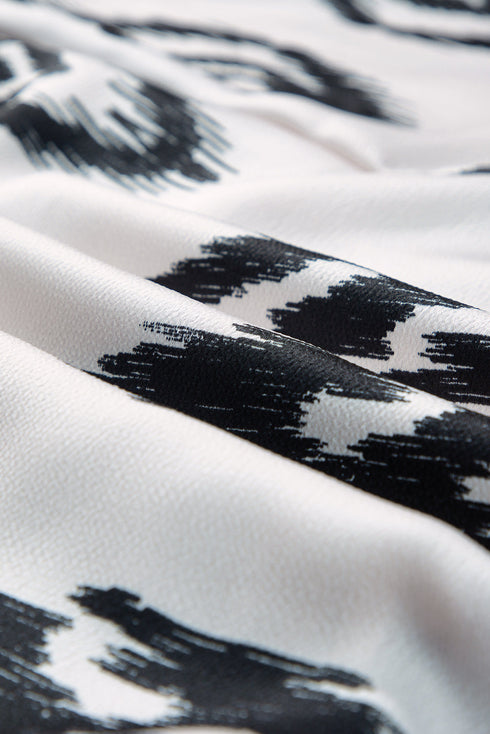 Bohemian Aztec Print H Line Halter Maxi Dress