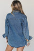 Rivet Embellished Western Regular Fit Long Sleeve Denim Jacket