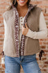 Exclusive Western Side Bow Sherpa Fleece Vest