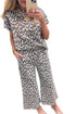 All Over Leopard Print Wide Leg Pant Sets