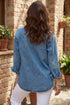 Rivet Embellished Western Regular Fit Long Sleeve Denim Jacket