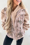Camouflage Leaf Print Quilted Puffer Layering Vest
