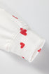 Coquette Heart Print Long Sleeve Top Drawstring Pant Loungewear