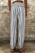 Bohemian Stripe Print Elastic Waistband Jogger Pants