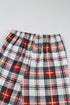 Plaid Print Long Sleeve Two Piece Pajama Set Sleepwear