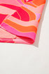Abstract Blossoms Sleeveless Shift Dress
