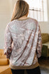 Abstract Camo Print Detail Baggy Pullover Sweatshirt