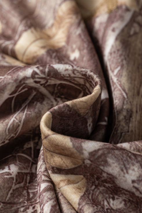 Abstract Camo Print Detail Baggy Pullover Sweatshirt
