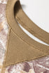 Abstract Camo Print Detail Baggy Pullover Sweatshirt